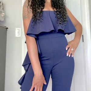 Fashion Nova Ruffled Jumpsuit